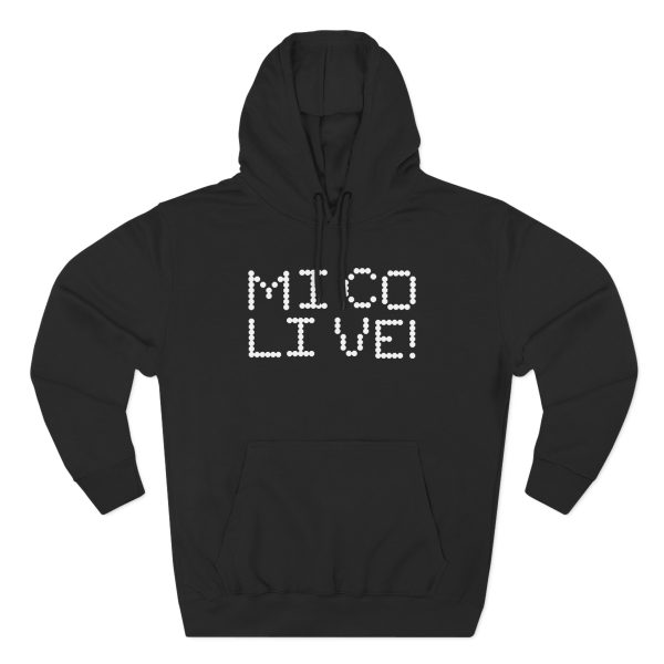 MICO 'LIVE' Three-Panel Fleece Hoodie